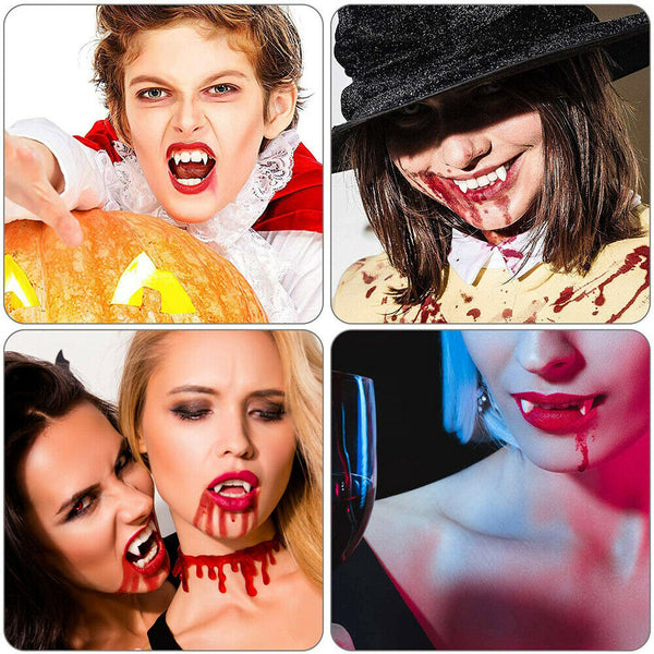 DIY Halloween Costume Party Props Vampire Zombie Werewolf Resin Fangs Tooth Cap