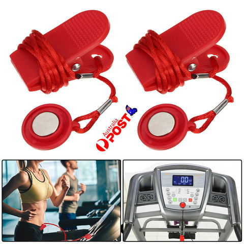 NEW 2Pcs Key Magnetic Security Switch Lock For Treadmill Running Machine