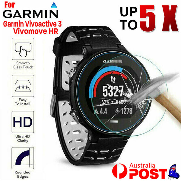 Tempered Glass Screen Protector Film Guard For Garmin Vivoactive 3 / Vivomove HR