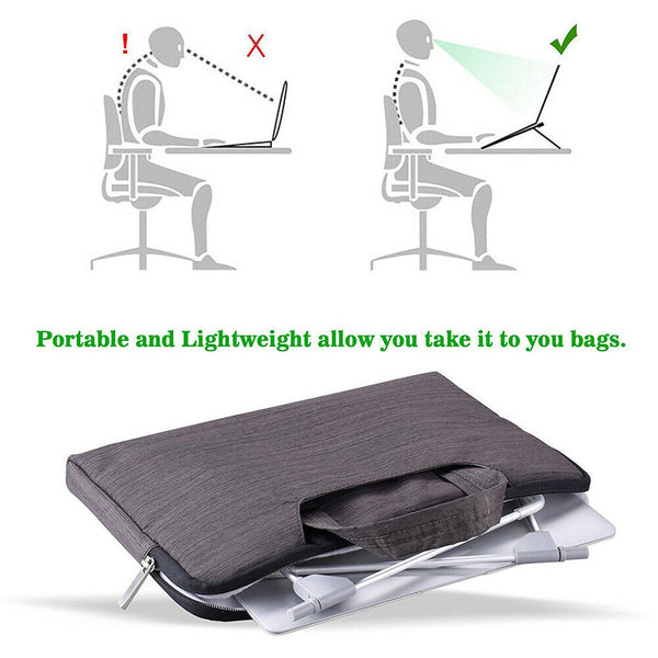 Adjustable Laptop Stand Folding Tray Table Desktop Mount Non-slip Holder Cooling