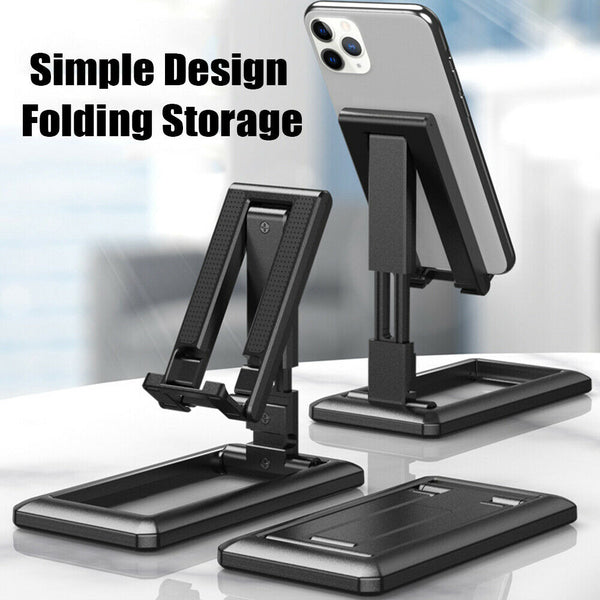 Universal Foldable Desk Stand Holder Bracket For Mobile Phone Tablet Adjustable