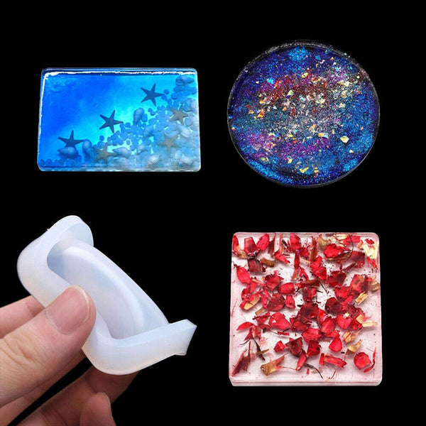 6 Styles Silicone Mold Making Jewelry DIY Polymer Clay Resin Casting Craft Mould