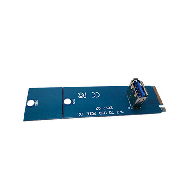 NGFF M.2 to PCI-E X16 Slot Transfer Card Mining Pcie Riser Card USB Port Tools