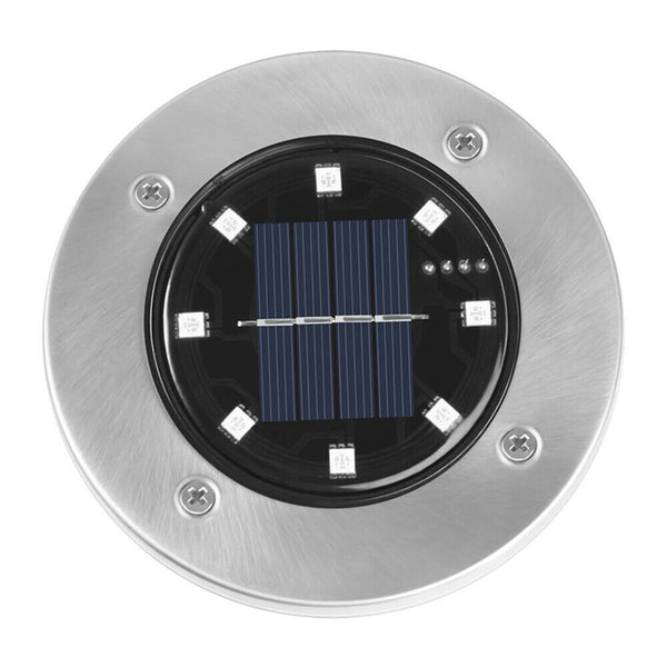 8/12x Solar Powered LED Buried Inground Recessed Light Garden Outdoor Deck Path