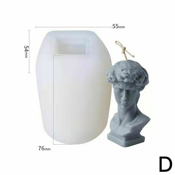 3D Candle Mould Geometric Shape DIY Perfume Soap Making Wax Cake Silicone Mold