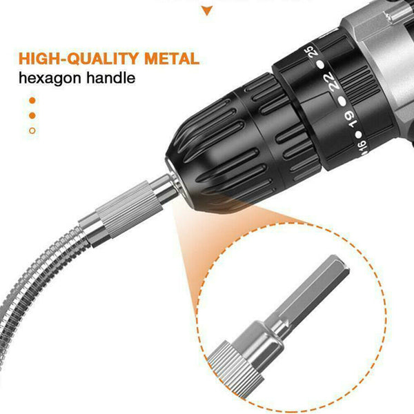 Right Angle Extension Drill Bit Attachment Holder Shaft Screwdriver Flexible AU