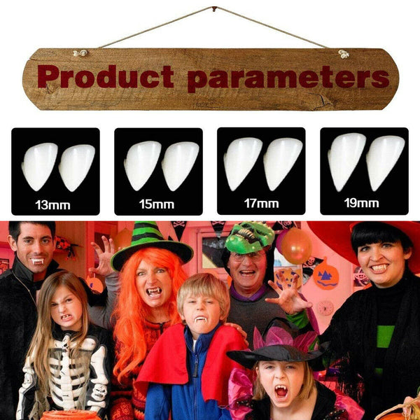 DIY Halloween Costume Party Props Vampire Zombie Werewolf Resin Fangs Tooth Cap