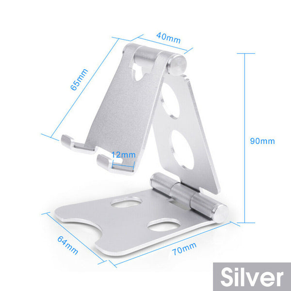 New Aluminum Phone Stand Holder Home Office Desk Desktop For iPhone Cellphone