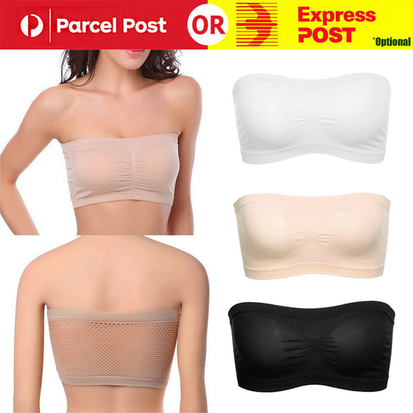 Women's Strapless Seamless Top Vest Breathable Sports Bra Tube Lady Bandeau