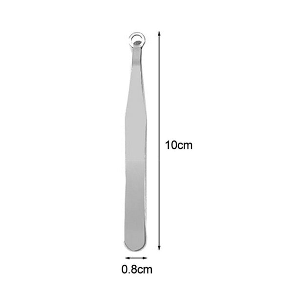 Universal Nose Hair Trimming Tweezers Stainless Steel Round Tip Nasal Cleaning