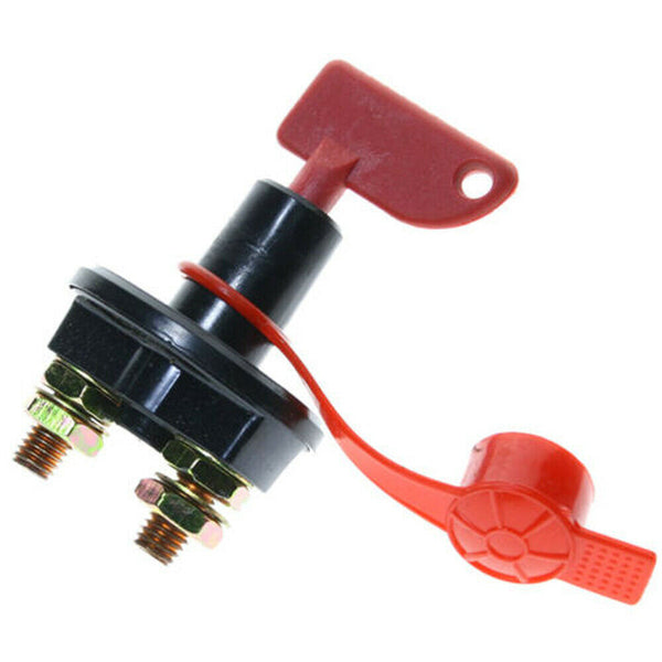 2Pcs 12V 24V Disconnect Battery Isolator Cut Off Kill Switch Key Car Marine Boat