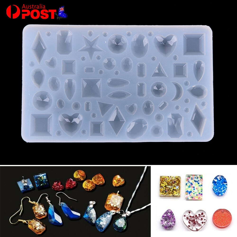 Silicone Cabochon Making Mold Jewelry Pendant Resin Casting Mould Craft DIY Tool