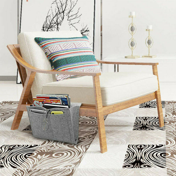 Bedside Storage Caddy Hanging Bag Felt Sofa Organizer Pocket Book Holder Home AU