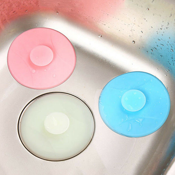 Universal Floor Plug Bathroom Kitchen Bath Tub Sink Silicone Water Stopper Tool