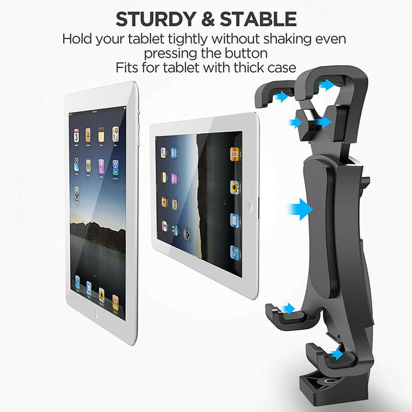 1/4" Thread Universal Tablet Tripod Mount Stand Holder For iPad Air Mini 1 2 3