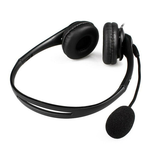 USB Wired Comfortable Headset Stereo Headphone&Noise Cancelling Microphone PC AU