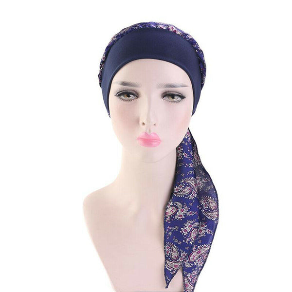 Womens Muslim Hijab Cancer Chemo Hat Turban Cap Cover Hair Loss Head Scarf Wrap