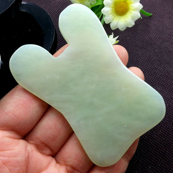 1/3/5/10PCS Natural Guasha Facial Jade Face Body Gua Sha Board Massager Tool AU