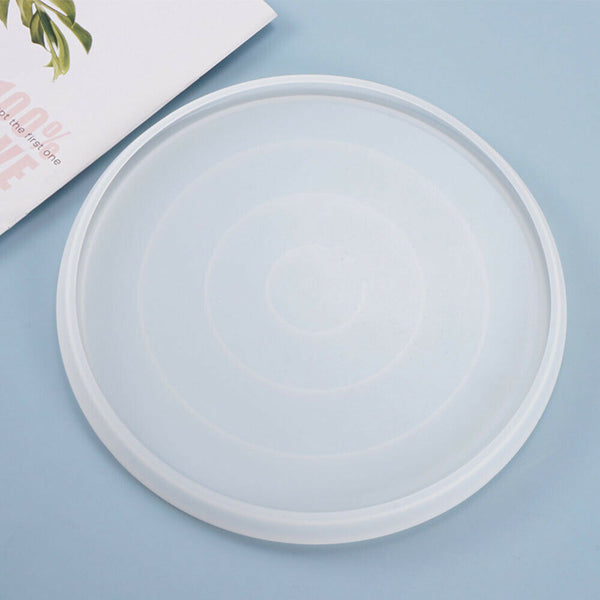 27.5cm Large Silicone Mould Resin Coaster Fruit Plate Tray Cup Round Mould DIY