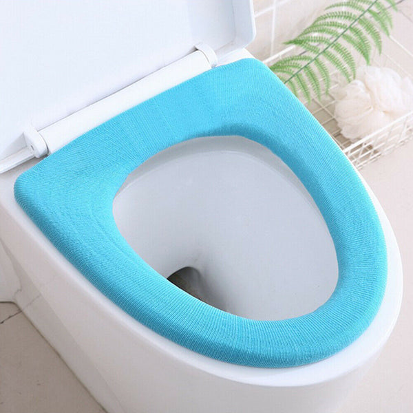 2X Bathroom Toilet Seat Closestool Washable Soft Warmer Cushion Mat Pad Cover AU