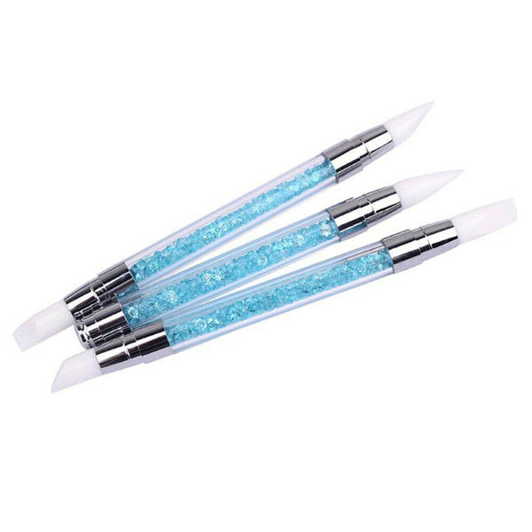 3Pcs Nail Art Design Brushes Dotting Pen Tool Set Painting UV Gel Drawing Brush