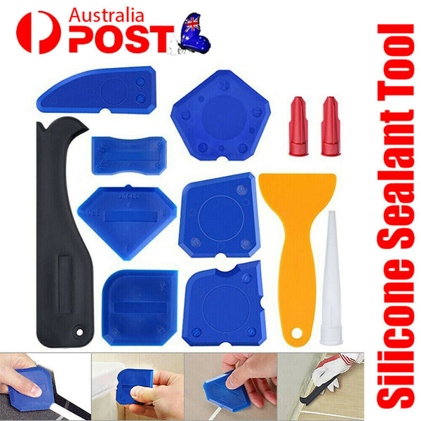 9/12X Silicone Sealant Tool Caulking Kit For Bathroom Kitchen Room Frames Seals