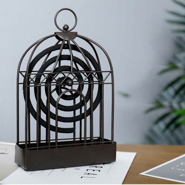 Mosquito Coil Holder Outdoor Birdcage Decor Burner Repellant Garden Mozzie Home