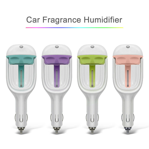 Mini Car Air Humidifier Essential Oil Diffuser Ultrasonic Aroma Mist Purifier AU