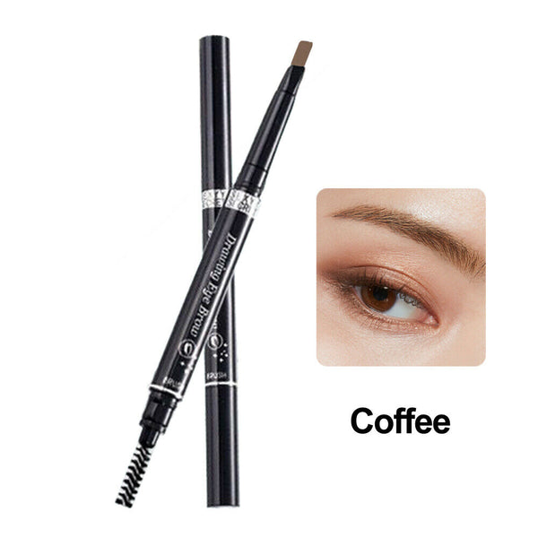 Waterproof Eyebrow Pencil Eye Brow Eyeliner Pen With Brush Makeup Tool Cosmetic