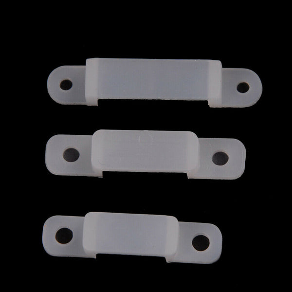 Silicone Mounting Bracket Clip Fastener to Fixing 5050 5630 3528 LED Strip Light