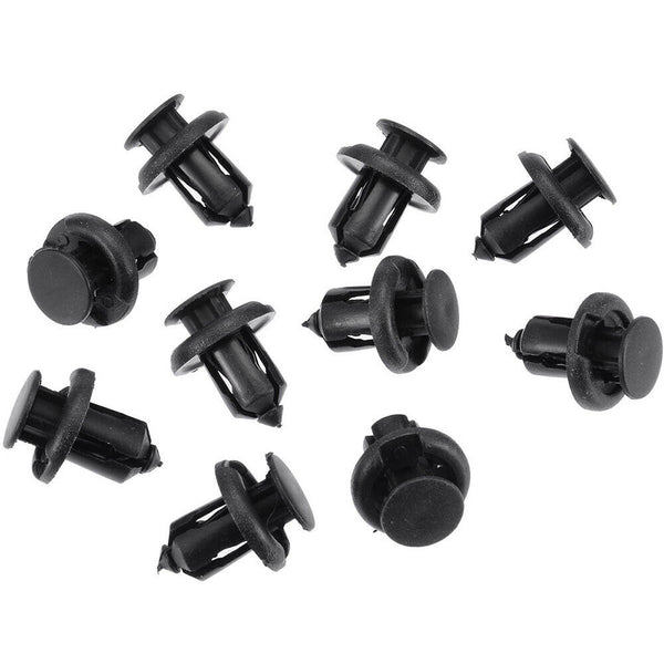 100X Car Plastic 10MM Clips Rivet Push Fit Door Boot Trim Panels Bumper Fastener