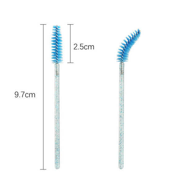 UP TO 100x Disposable Glitter Mascara Wands Lash Brush Eyelash Extensions Makeup