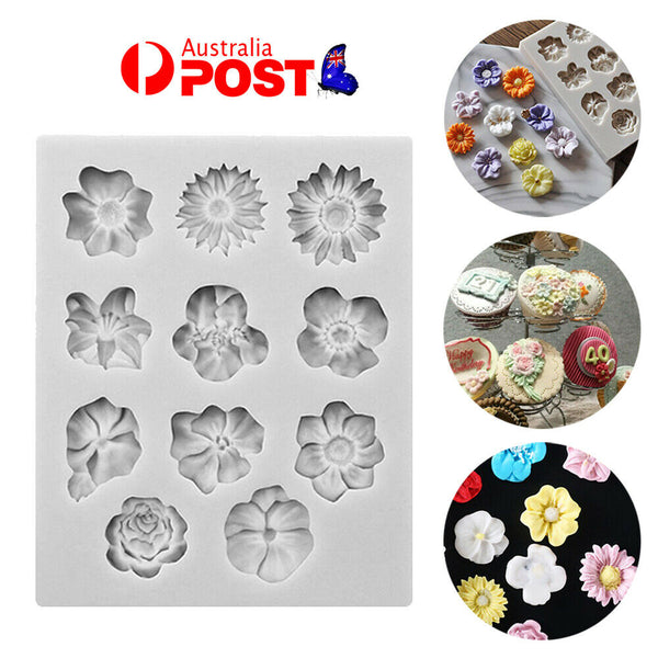 3D Silicone Flower Lace Fondant Mould Cake Border Decor Baking Mold Sugarcraft