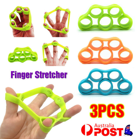 Set of 3 Finger Stretcher Hand Resistance Band for Grip Strength Exercise Finger