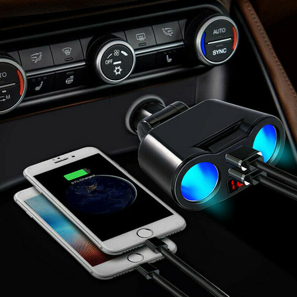 Car Charger  Double Power Adapter Socket Splitter Dual USB