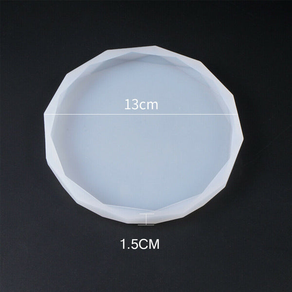 Coaster Resin Casting Mold Epoxy Mould Silicone Jewelry Agate Making Tool Craft