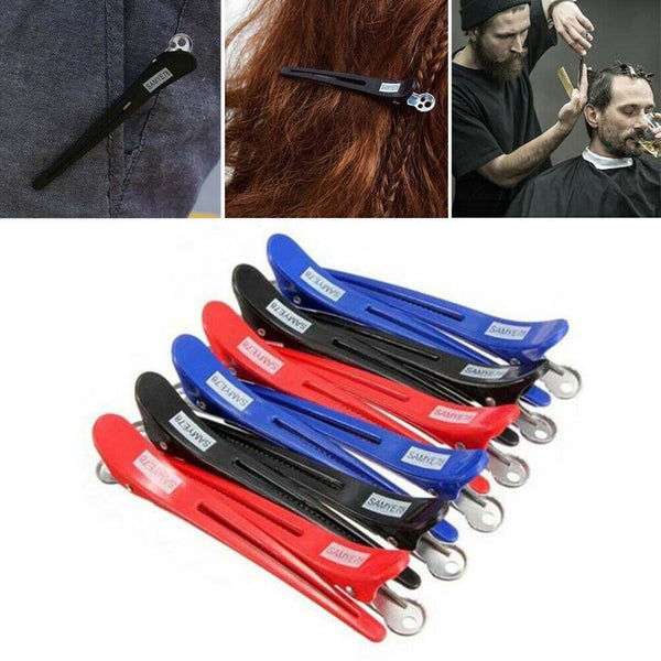 6/12/24Pcs Hairdressing Sectioning Clips Hair Clamps Barber Salon Hairstyle Tool