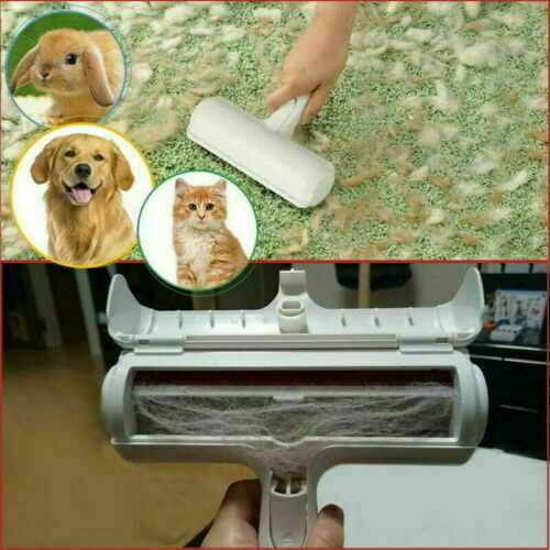 Pet Dog Cat Hair Remover Roller Self Cleaning Hair Remover Fur Removal Roller AU