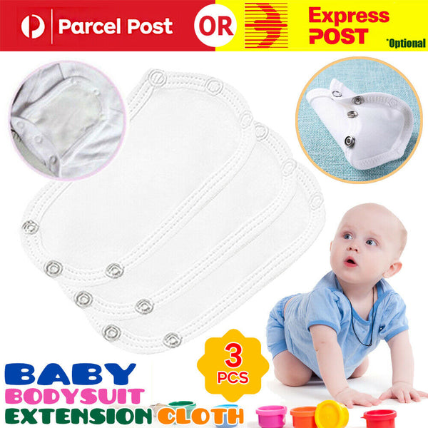 3Pcs Baby Bodysuit Extension Cloth Kids Romper Toddler Vest Extender Accessories