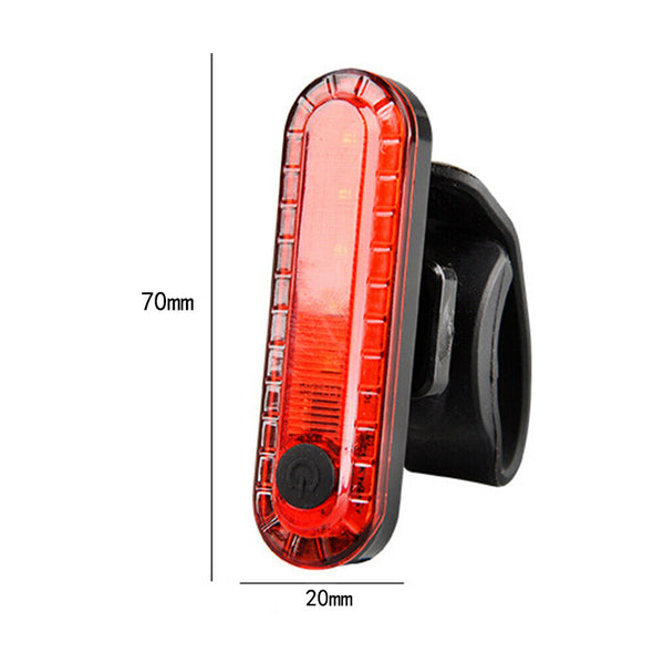 2pc USB Rechargeable Bike Bicycle Cycling 4 Modes LED Front Rear Tail Light Lamp