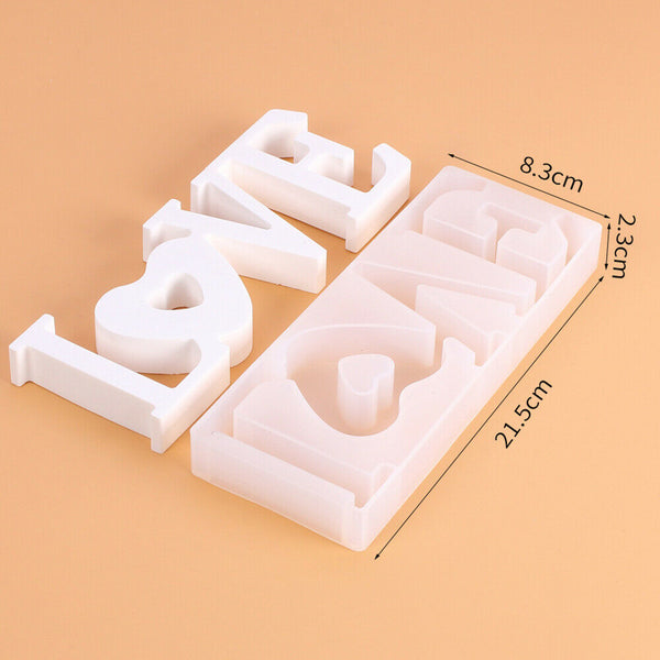 LOVE Sign Resin Casting Mold Silicone Jewelry Making Epoxy Mould Craft Tool DIY