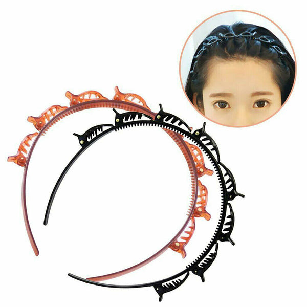 1/2x Double Bangs Hairstyle Hairpin Hair Accessories Hairdressing Headband Clips