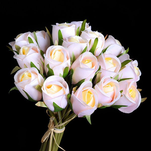 18x of imitation roses bridal bouquets wedding holiday home highend Party Decor