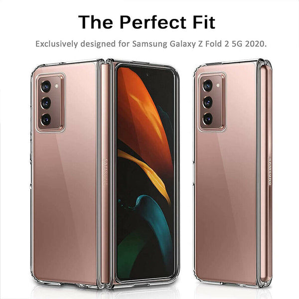 For Samsung Galaxy Z Fold 2 5G Case Crystal Clear Shockproof Ultra Thin Cover