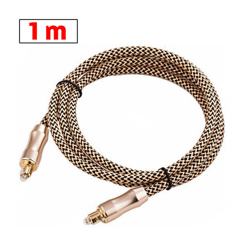 Premium Braided Toslink Optical Cable Male to Male Lead Digital Audio 7.1 5.1 AU