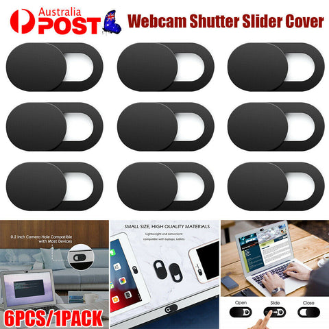 6Pcs Webcam Shutter Slider Privacy Camera Cover Sticker Ipad Phone Laptop Mac AU