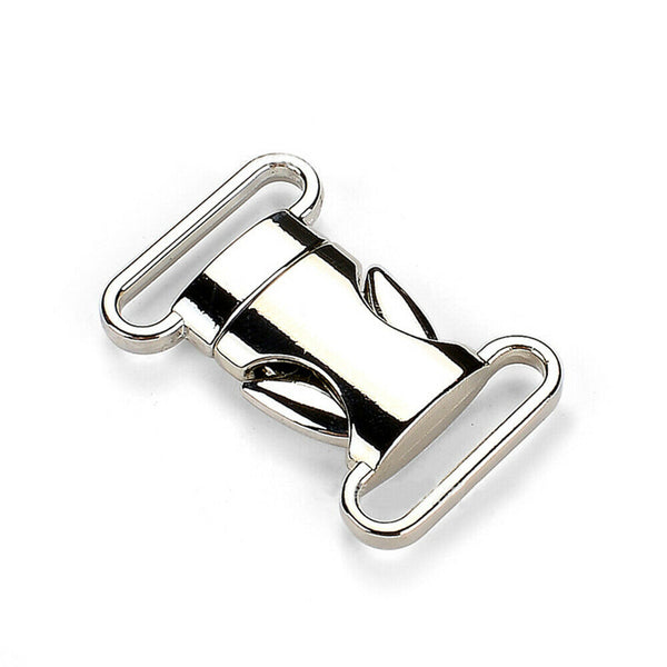 5/10 Metal Quick Side Release Buckle Slider Clip For Webbing Strap Belt DIY 20mm