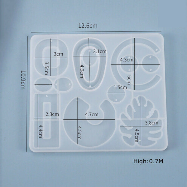 Silicone Pendant Mold Making Jewelry For Resin Necklace Mould Craft DIY Tools