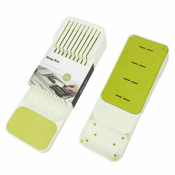 Knife Organizer Storage Rack for Knives Drawer Holder Kitchen Tray Block ACB