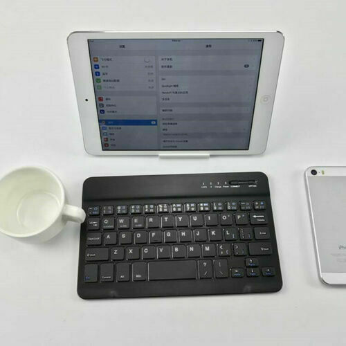 Ultra Slim Bluetooth Wireless Keyboard For Apple iPad iPhone Android Windows